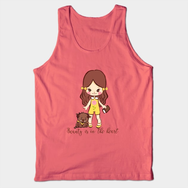 Belle and the beast baby Tank Top by mapetitepoupee